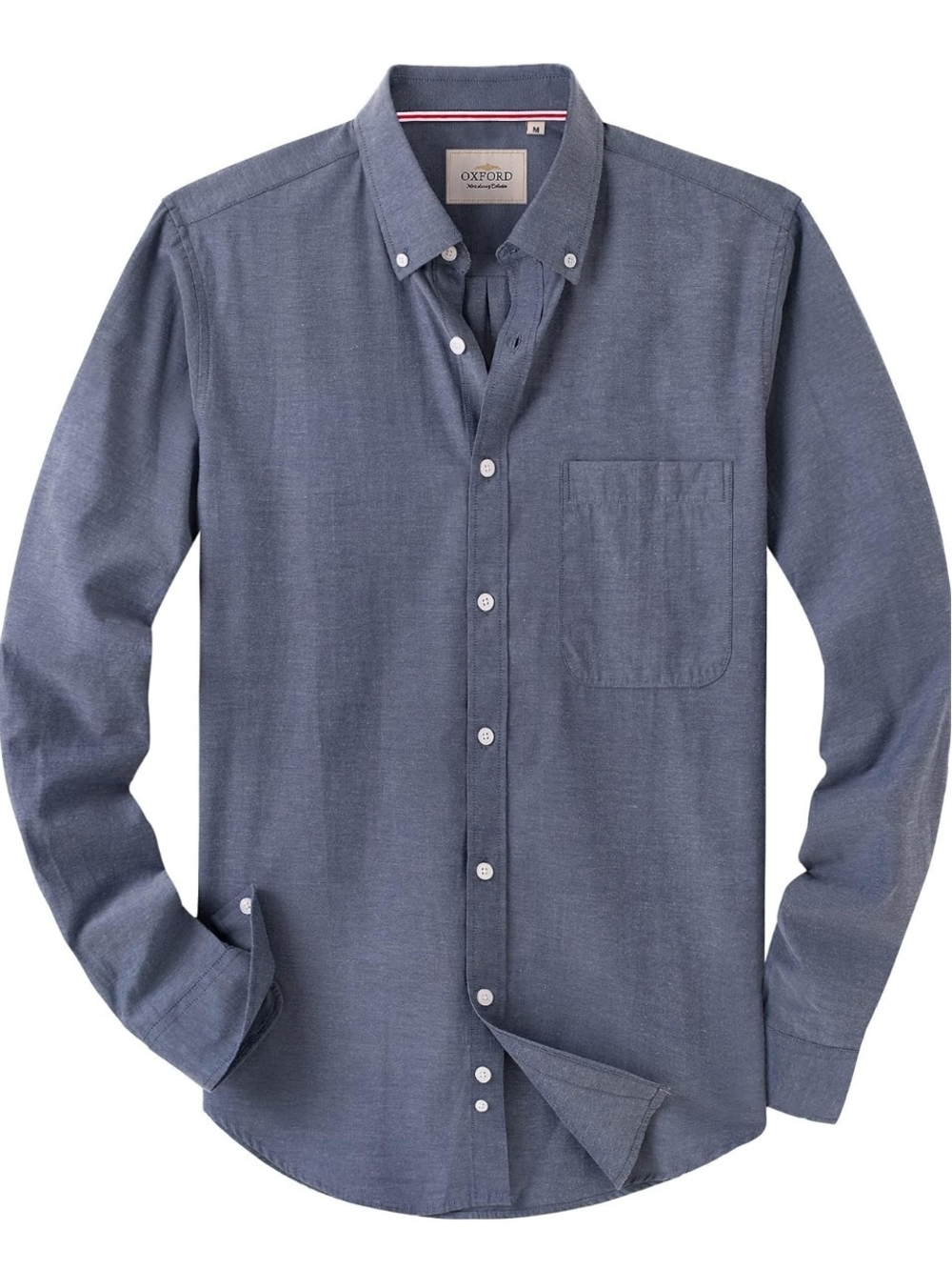 Oxford Men's Button-Down Oxford Shirt in Slate Blue